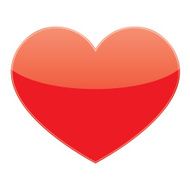 vector love red heart