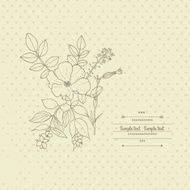 Floral card N44