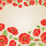 Card with poppy N2