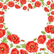 Card of poppies
