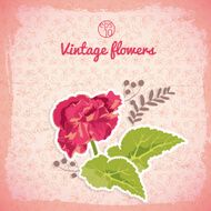 Vintage flowers background N33