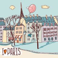 Paris urban sketch