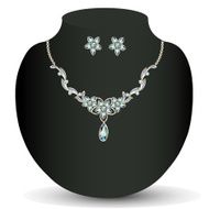 necklace and earrings women&#039;s N2