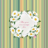 Floral gift card with copy space