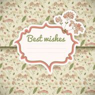 Vintage flowers background N36