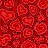 Seamless Cartoon Heart Background N2