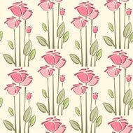 Seamless Floral Pattern with Roses N28