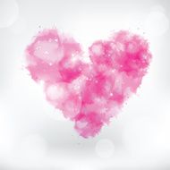 Watercolor heart N29