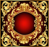 background frame red