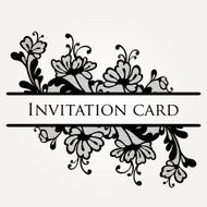Vector lace card N16