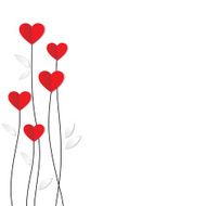 Holiday Card Heart from paper Valentines day N4