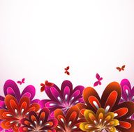 Beautiful flower background Vector