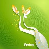 Abstract background with butterfly