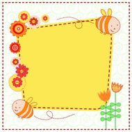 Lovely flowers and the cute bees