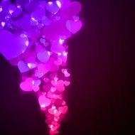 Flying hearts Valentine&#039;s day or Wedding EPS 8 N5