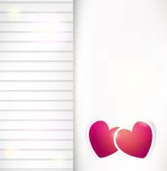 Vector romantic heart background