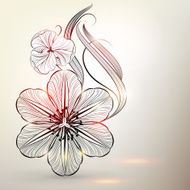Decorative floral background N21