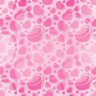 Vector hearts seamless pattern background