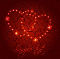 Valentines day heart background vector illustration N3