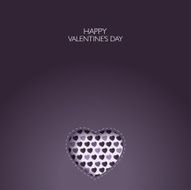 Valentine&#039;s card with text and heart shape Vector ilustration N56