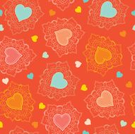 Seamless pattern with hearts N114