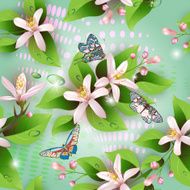 Beautiful seamless flowers pattern N2