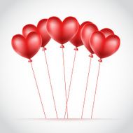 balloons with heart shape