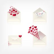 collection of love envelopes