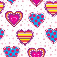 Decorative background with hearts N2