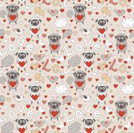 Romantic seamless pattern N46