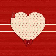 Valentine heart label background