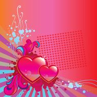 Valentines Day corner background N2