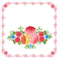 Floral design style Khokhloma N4