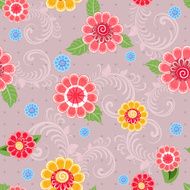 Texture seamless flowers