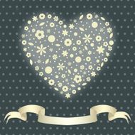 Floral heart N65