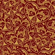 Seamless wallpaper pattern with heart N2