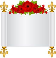 Flowers with vintage background Vector