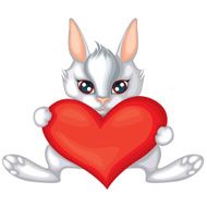 rabbit with a heart