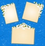 Vector Background with beautiful tropical lillies