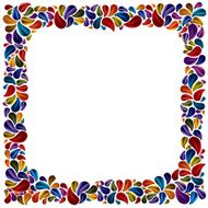 Flower petal frame