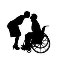 Vector silhouettes of couple N59