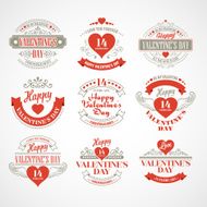 Typography Valentine&#039;s DayVector illustration N4