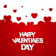 Happy Valentines Day Card Vector Illustration N64