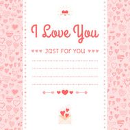 Romantic design labels icons elements ornament of hearts