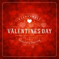 Happy Valentine&#039;s day Vector Background N20