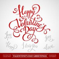 Typography Valentine's DayVector illustration N5