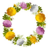 Wreath from chrysanthemum