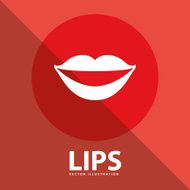 lips button
