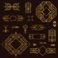 Art Deco Vintage Frames and Design Elements N7