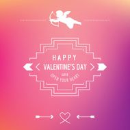 Valentine&#039;s Day Card - with Love Quote in vector N8